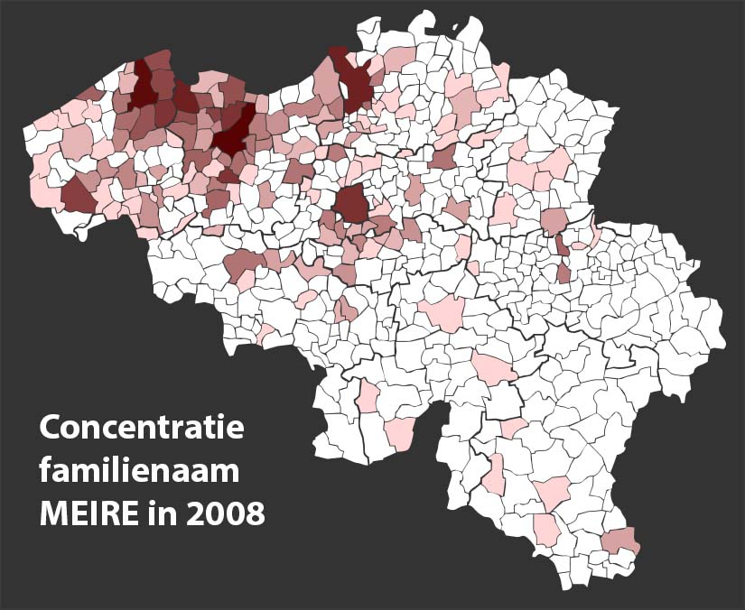 Verspreiding familienaam Lanssens